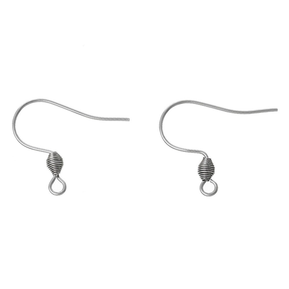 Portapendientes Acero Inoxidable Gancho N°01 X 1 Par