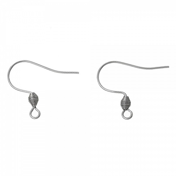 Portapendientes Acero Inoxidable Gancho N&deg;01 X 1 Par