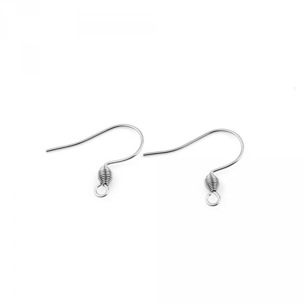 Pendientes Gancho Acero Inoxidable N&deg;01-02 X 1 Par