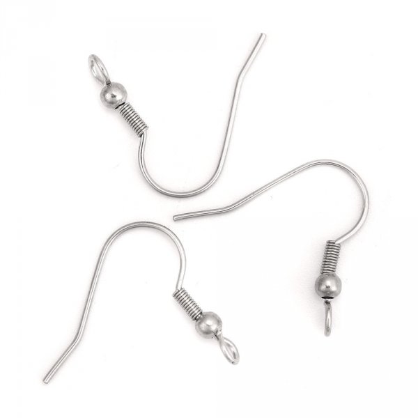 Portapendientes Gancho de acero inoxidable N&deg;03 x 5 pares