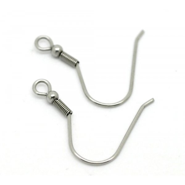 Portapendientes Gancho de acero inoxidable N&deg;07 x 1 par