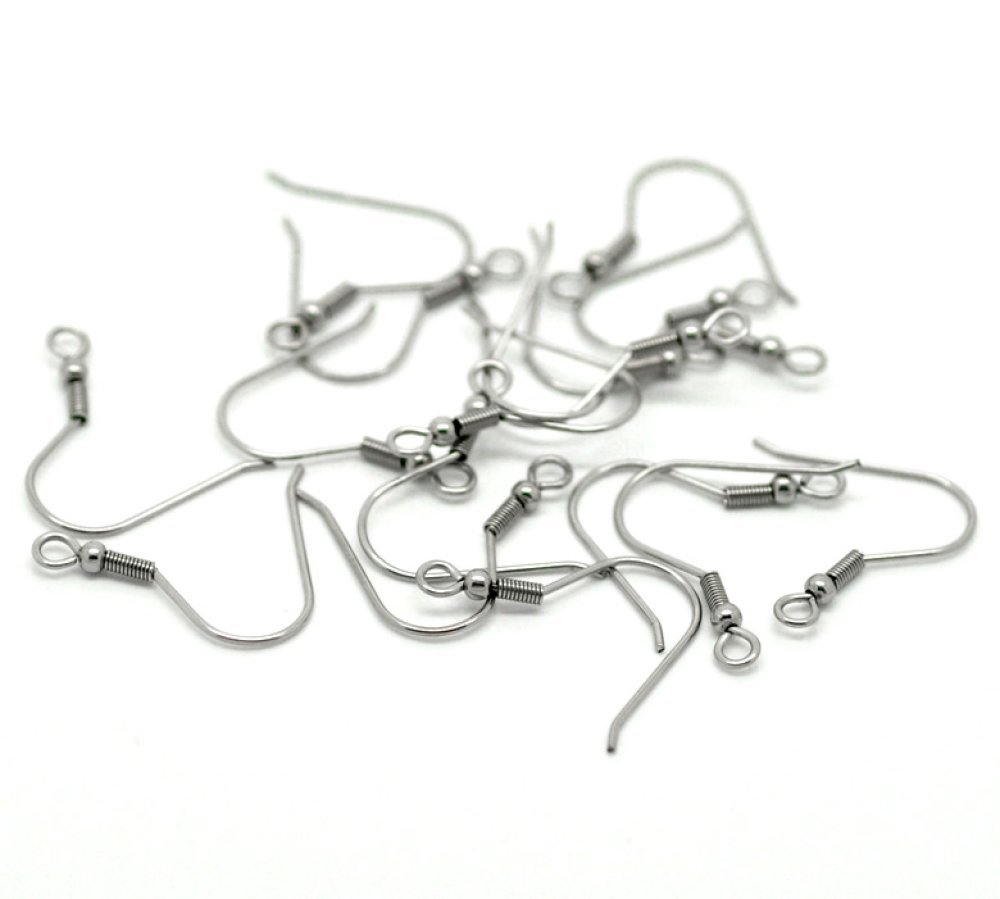 Portapendientes Gancho de acero inoxidable N°07 x 1 par