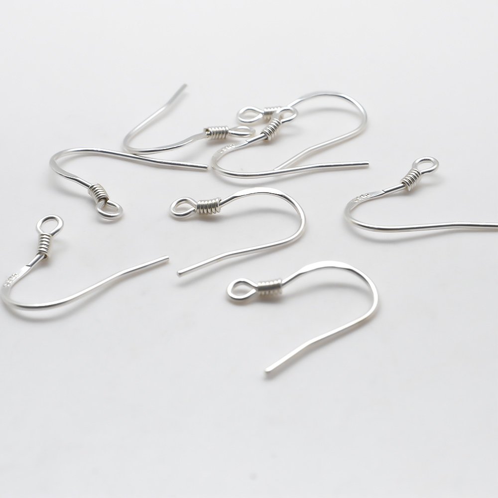 Gancho Portapendientes en Plata 925 N°01 x 1 par