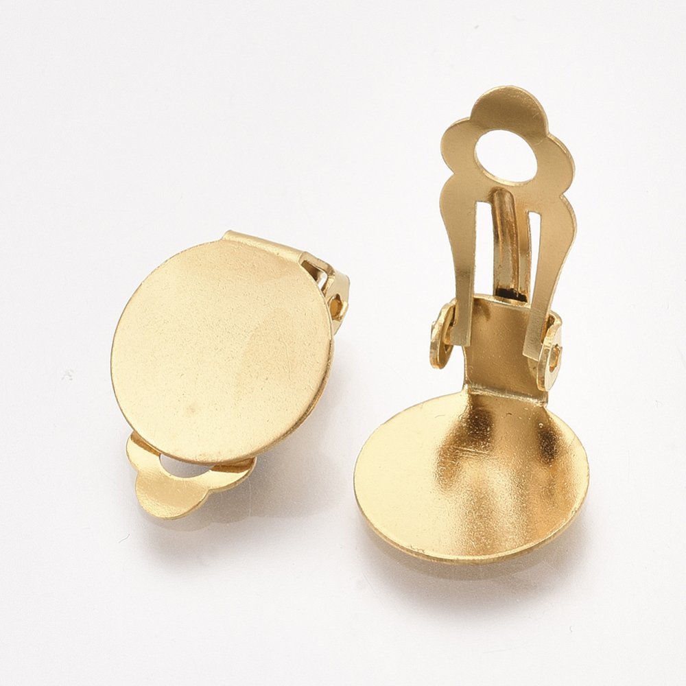 Portapendientes Bandeja Clips Acero Inoxidable Oro N°02