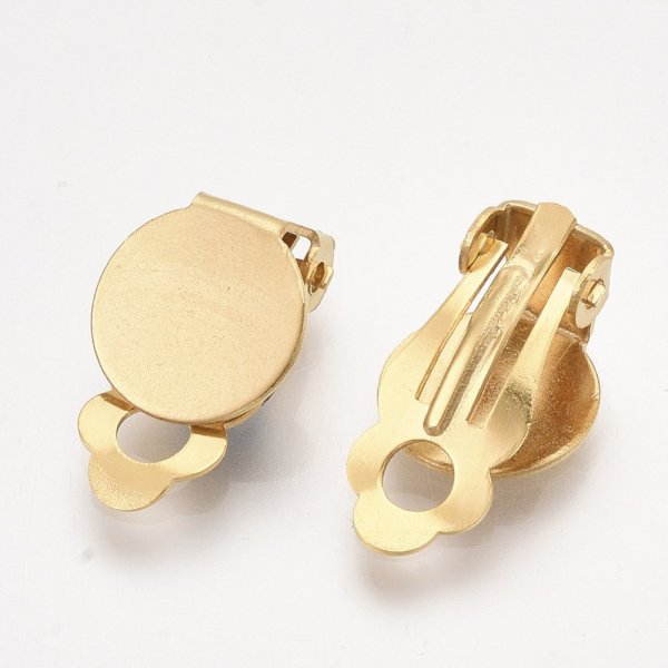 Portapendientes Clips Bandeja Acero Inoxidable Oro N&deg;03