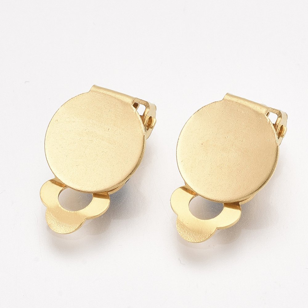 Portapendientes Clips Bandeja Acero Inoxidable Oro N°03