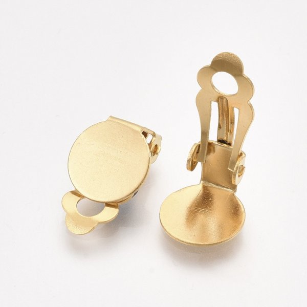 Portapendientes Clips Bandeja Acero Inoxidable Oro N&deg;03