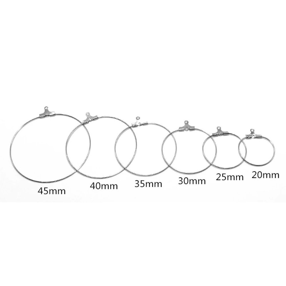 Portapendientes criollo Acero inoxidable N°02-20 mm x 1 par