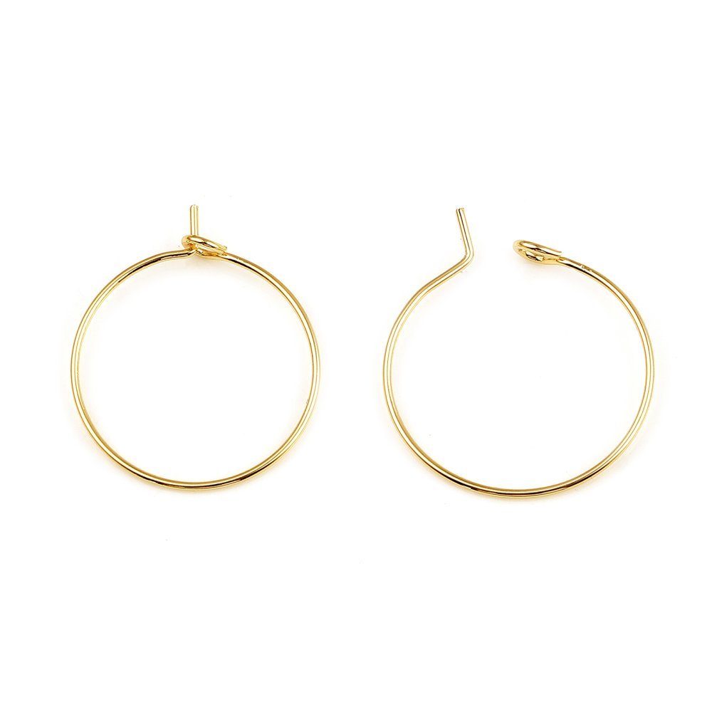 Portapendientes criollo bañado en oro de 18K N°01-20 mm x 1 par