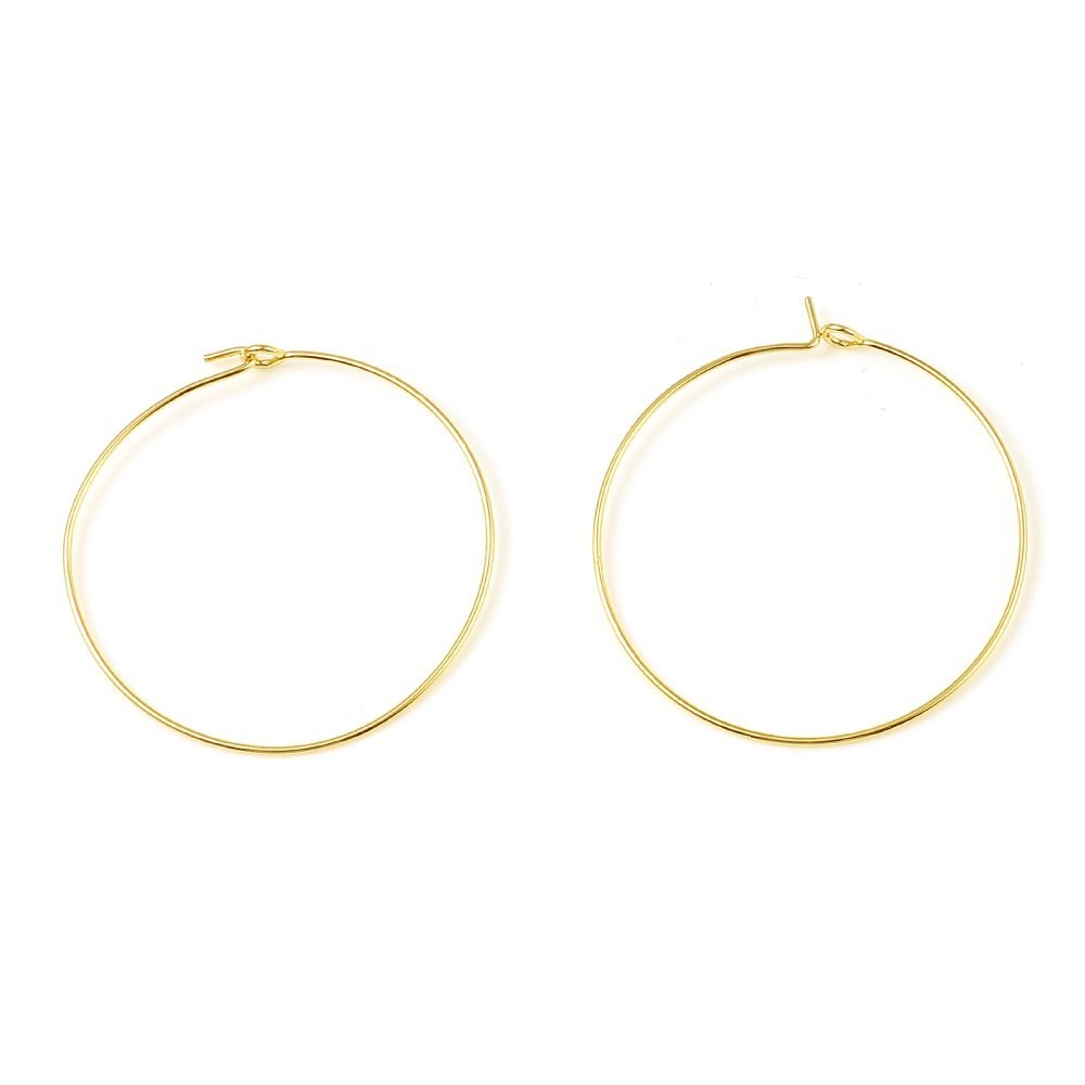 Portapendientes criollo bañado en oro de 18K N°01-25 mm x 5 pares