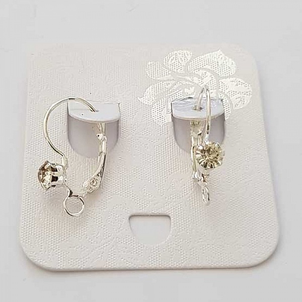 Portapendientes Dormeuse N&deg;100 x 1 Par Plata