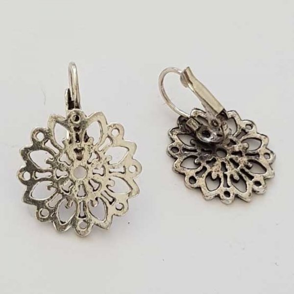 Support Boucle d'oreille Dormeuse N&deg;102 x 1 Paire Argent