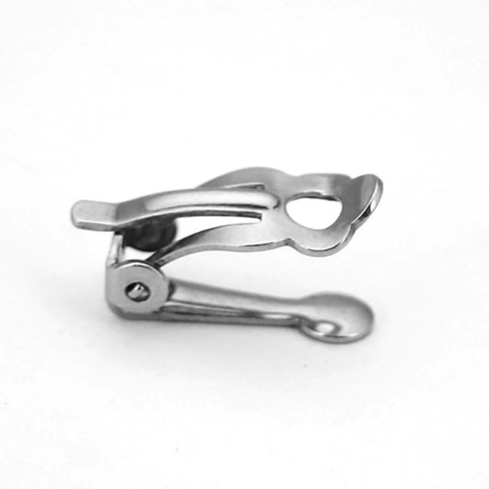 Portapendientes Acero inoxidable Clip N°02 x 1 par