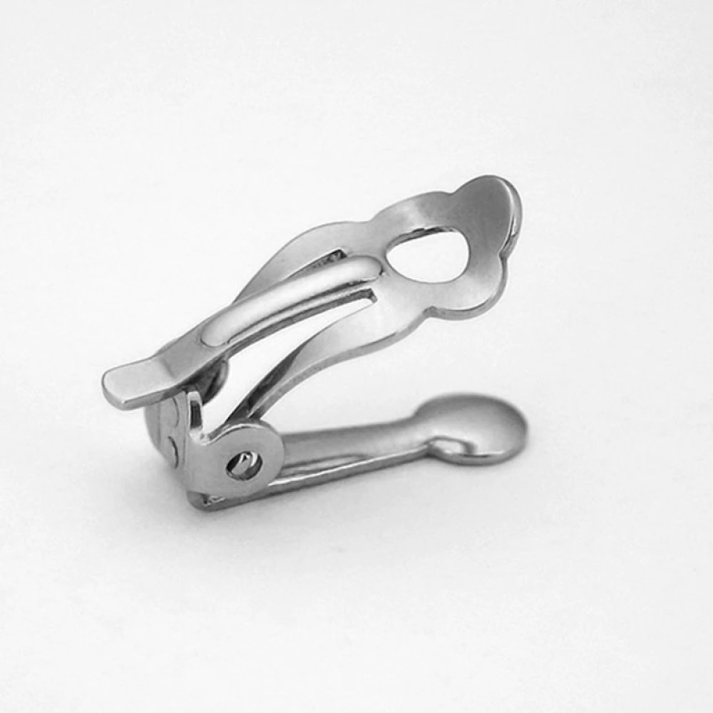 Portapendientes Acero inoxidable Clip N°02 x 1 par