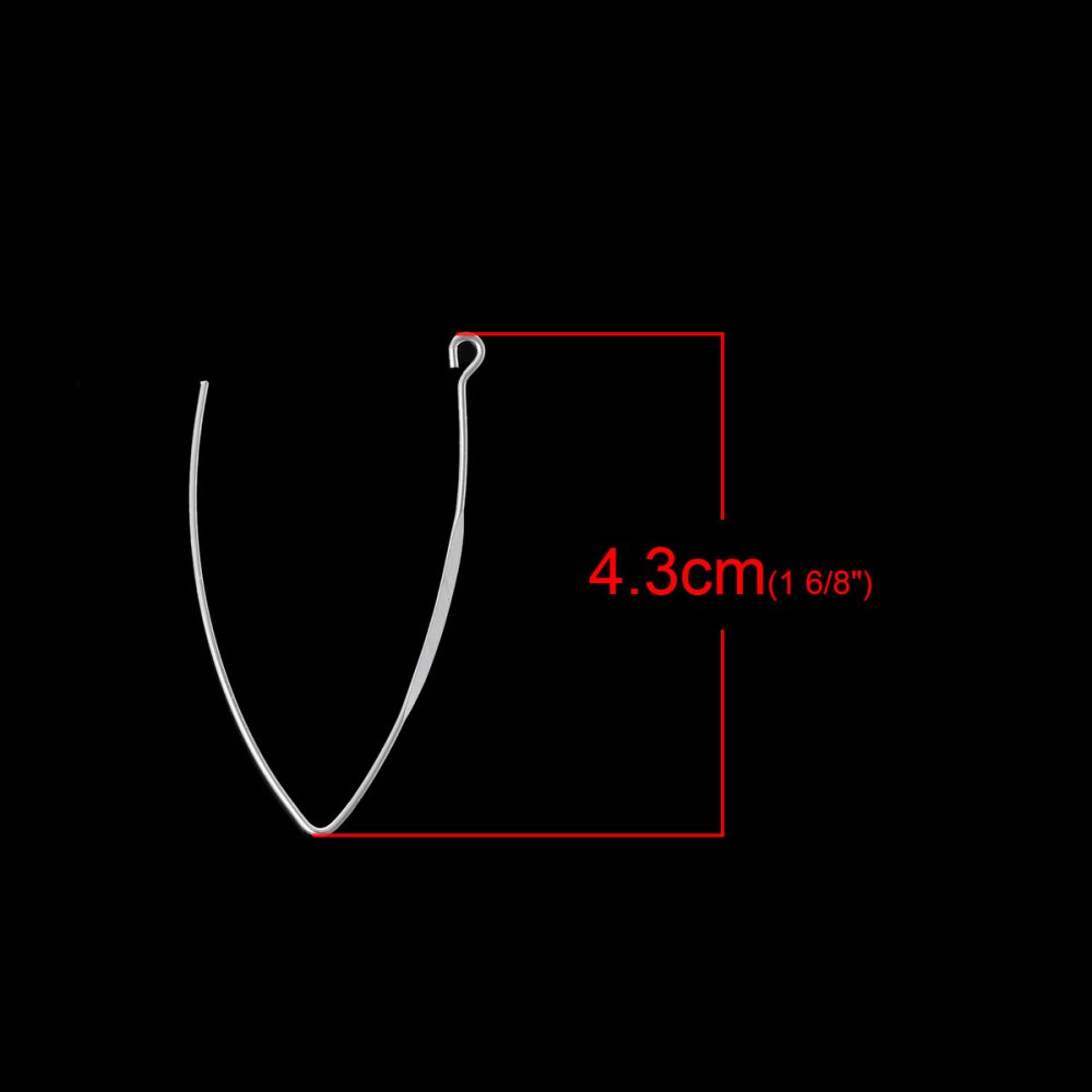 Portapendientes estilo Furcula Plata N°01 x 10 pares