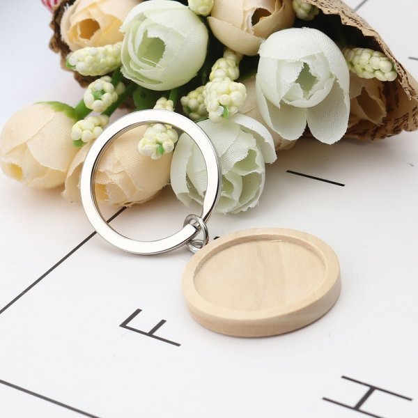 Llavero 25 mm Madera N&deg;01