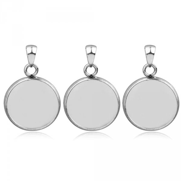 Soporte para cabuj&oacute;n redondo 16 mm Acero inoxidable N&deg;04