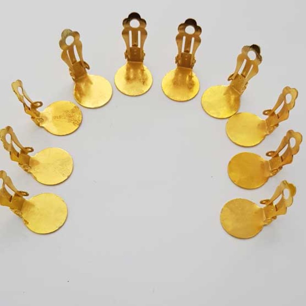 Portapendientes Clips Bandeja N°01 2nd Choice x 10 Pares Oro