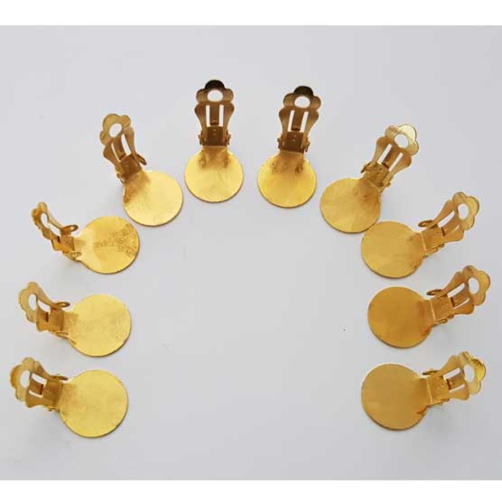 Portapendientes Clips Bandeja N°01 2nd Choice x 10 Pares Oro