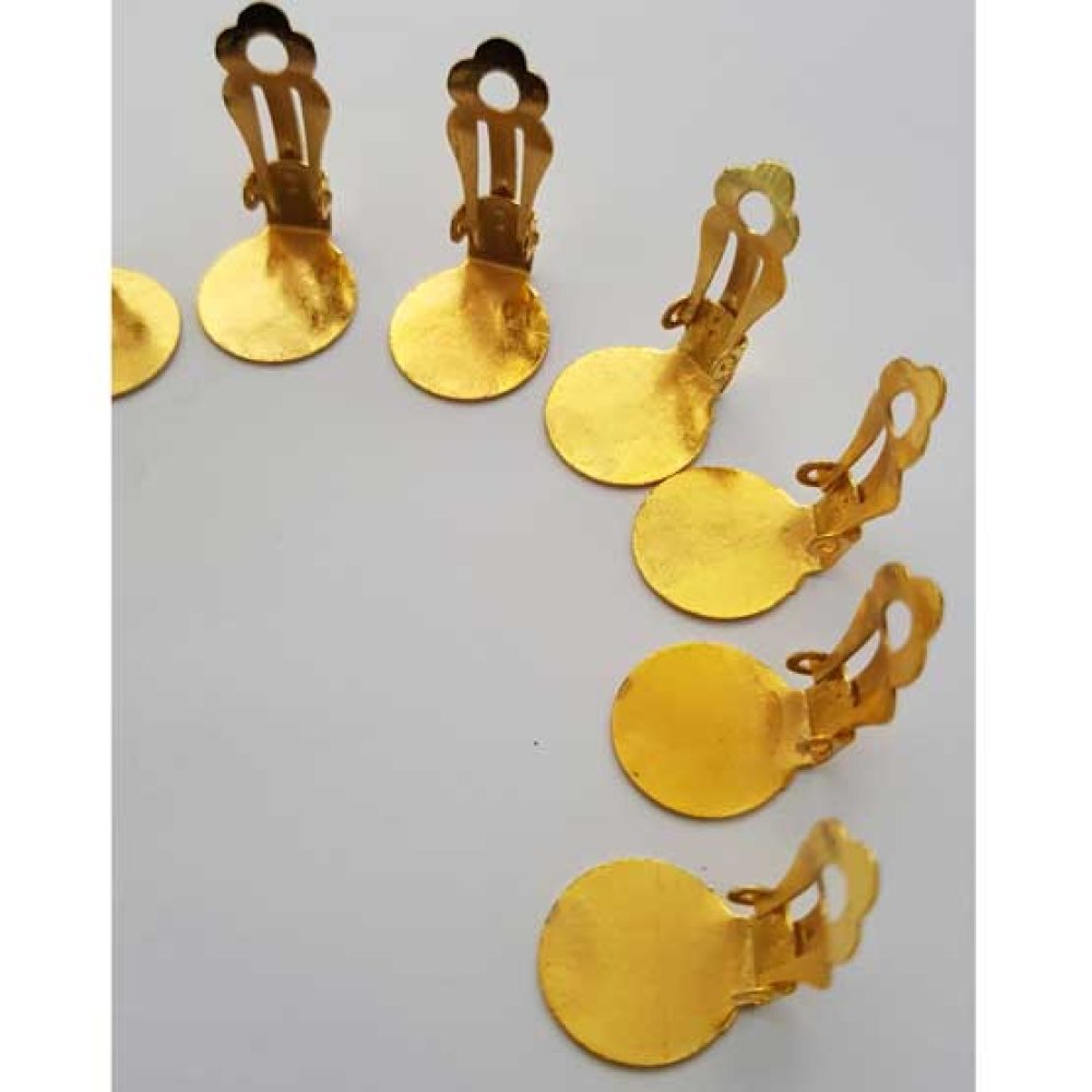 Portapendientes Clips Bandeja N°01 2nd Choice x 10 Pares Oro