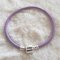 Pulsera Clip Europea Liso 01 DE 15 A 23 CM Violeta