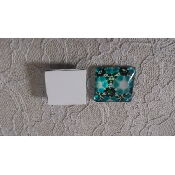 cabuj&oacute;n cuadrado de cristal 25mm 047 