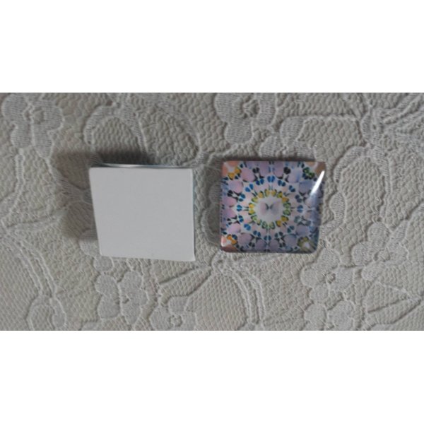 cabuj&oacute;n de cristal cuadrado 25mm 042 