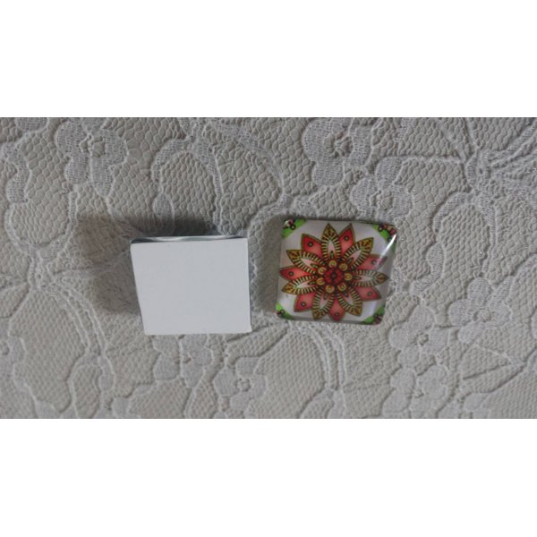 cabuj&oacute;n cuadrado de cristal 25mm 035 