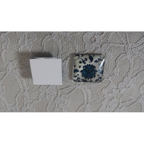 cabuj&oacute;n de cristal cuadrado 25mm 033 