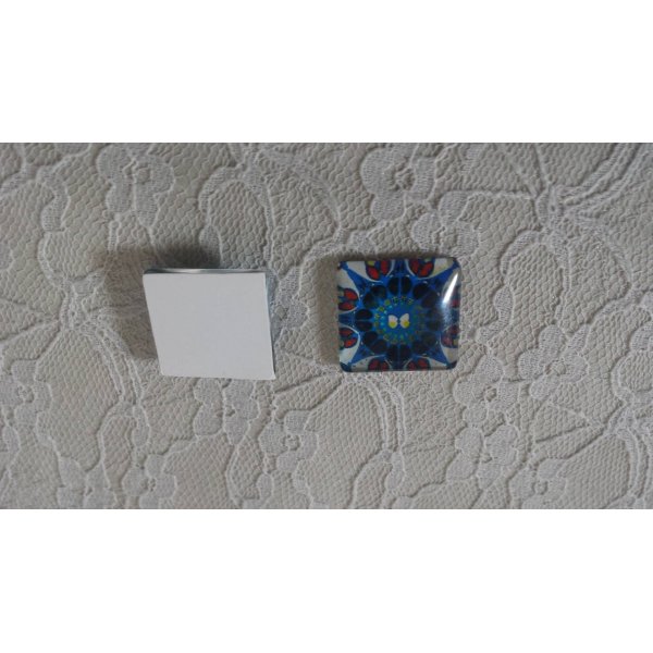 cabuj&oacute;n cuadrado de cristal 25mm 030 