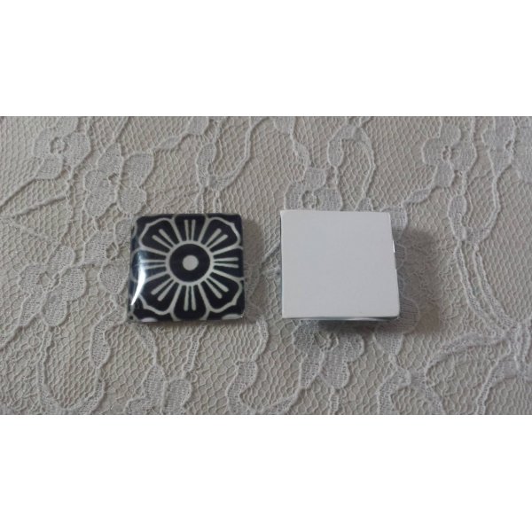 cabuj&oacute;n de cristal cuadrado 25mm 002 