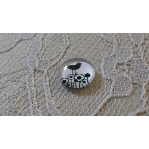 cabuj&oacute;n de cristal redondo 10mm aves 018 