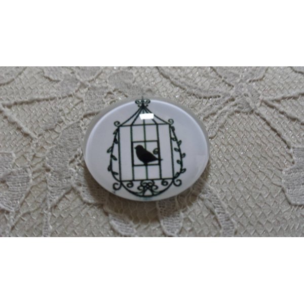 cabuj&oacute;n de cristal redondo 10mm aves 023 