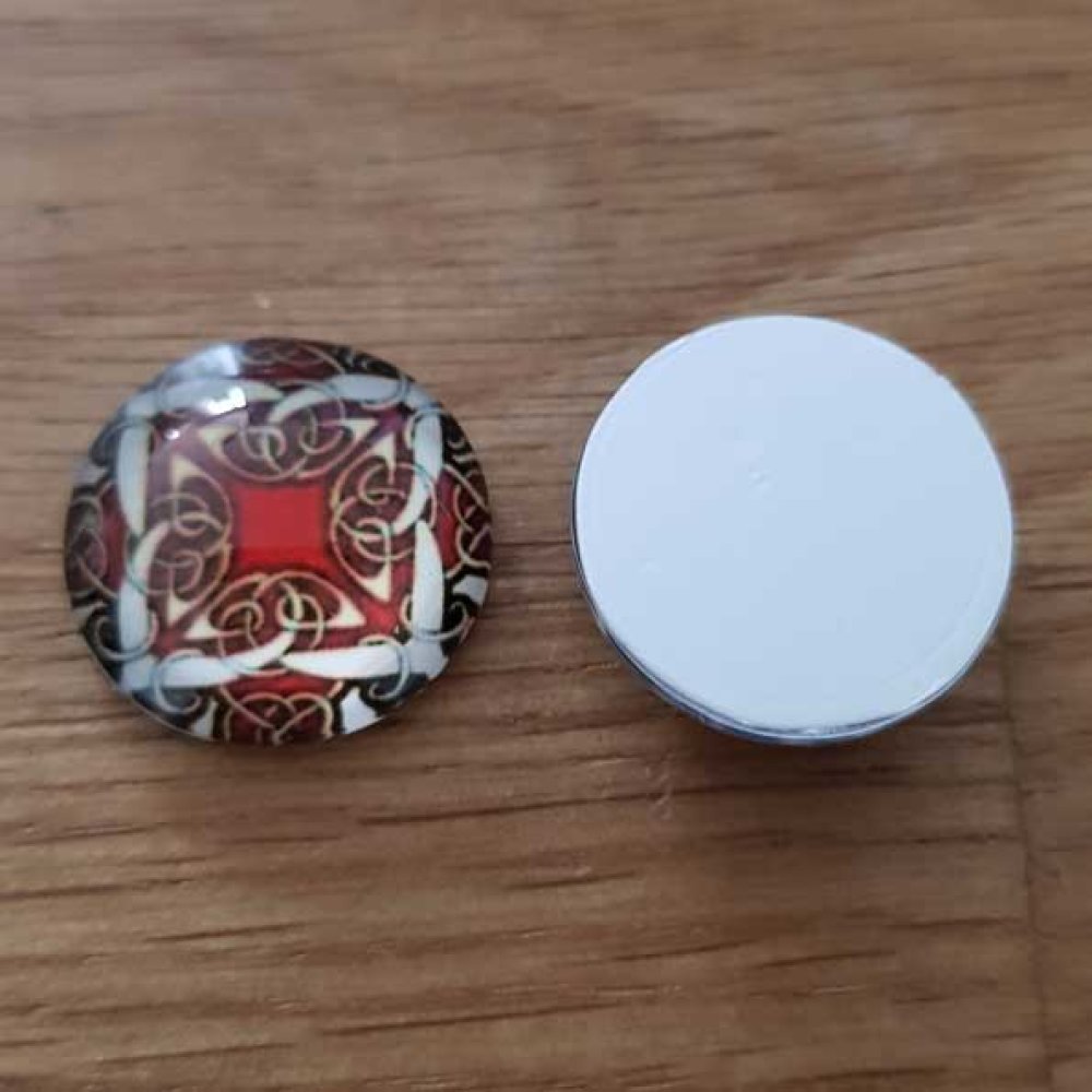 cabochon rond en verre 18mm divers 002