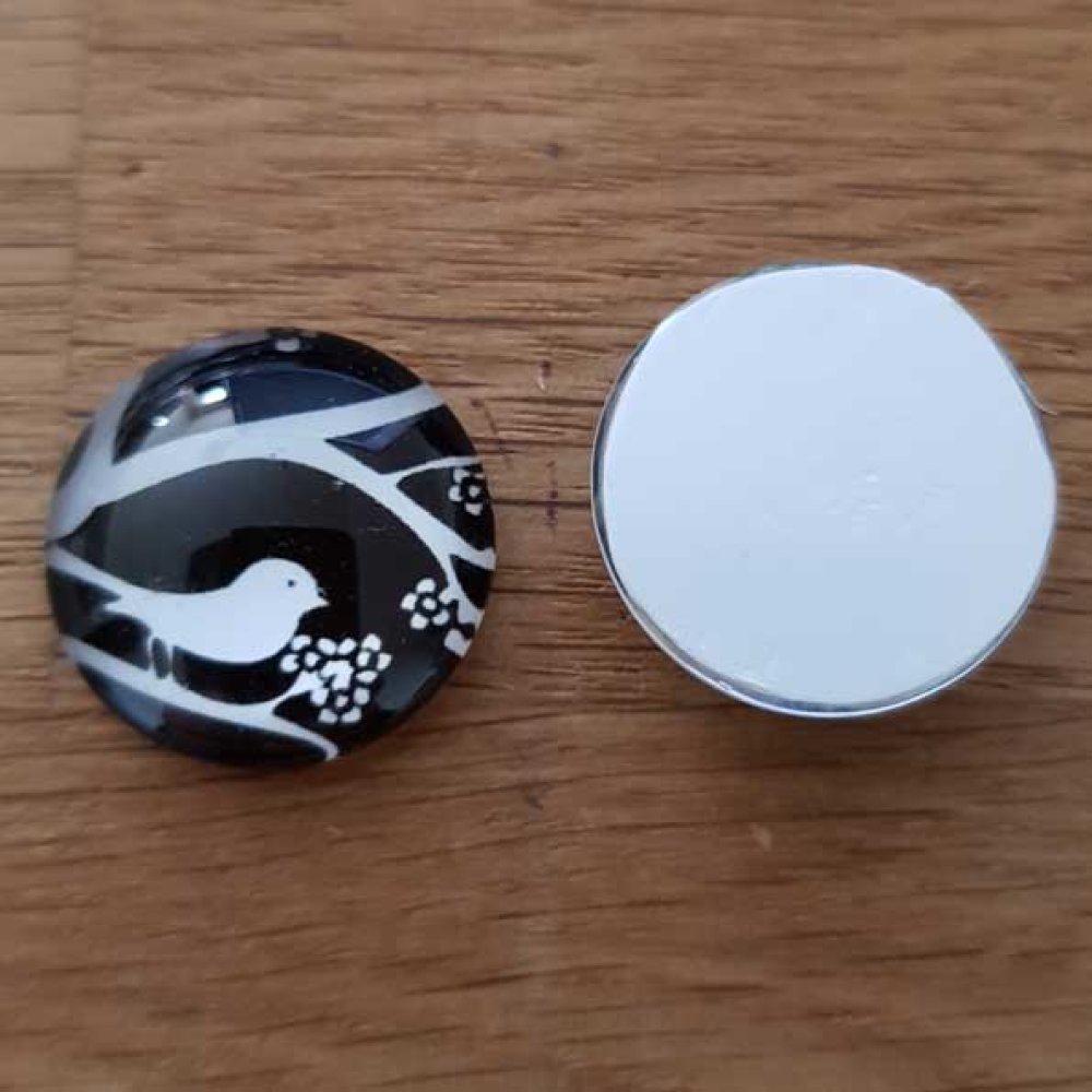 cabochon rond en verre 20mm divers 026