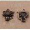 set de 5 colgantes de metal bronce con forma de gato-No. 01 Cat Pendant 