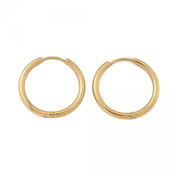 Support Boucle d'oreille Cr&eacute;ole Huggie Acier Inoxydable N&deg;01-20 mm 01