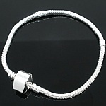 Pulsera de cadena de serpiente europea de 3 mm magnetizada de 17 a 23 cm