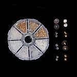 Lote de 400 puntas N°02 mixtas (200 pares) para pendientes.