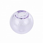 1 Bola de cristal redonda para rellenar Morado de 16 mm