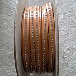 10 mm Cuero Natural Swarovski Strass por 20 cm