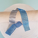 Cinta de strass N°04 Azul turquesa por 0,50 cm.