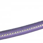 Bola de cuero morado de 10 mm con cadena de bolas sin níquel por 20 cm