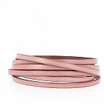 06 mm Violetta Cuero Liso por 20 cm