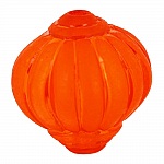 Perla Lucite Lampion Forma Estriada Naranja