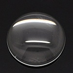 Cabochon Redondo 18 mm en vidrio transparente N°07