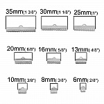 20 Cierres 13 x 8 mm Plata