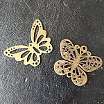Sello filigrana mariposa bronce N°06