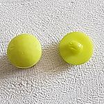 Botones fantasía para niños y bebés Motivo facetado plano nº 05-04 Verde