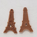 Colgante de resina marrón Torre Eiffel